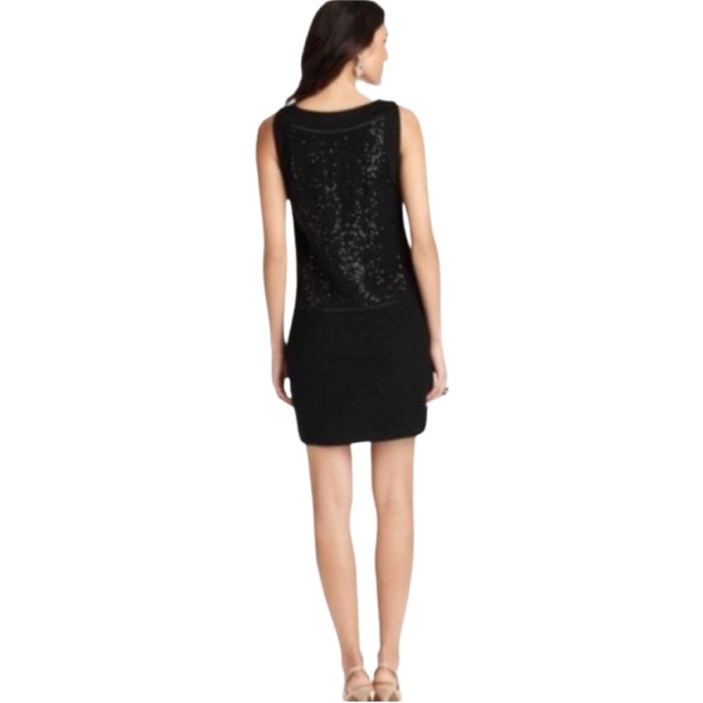 EUC Loft Wool Blend Sequin Shift Dress - Picture 3 of 9